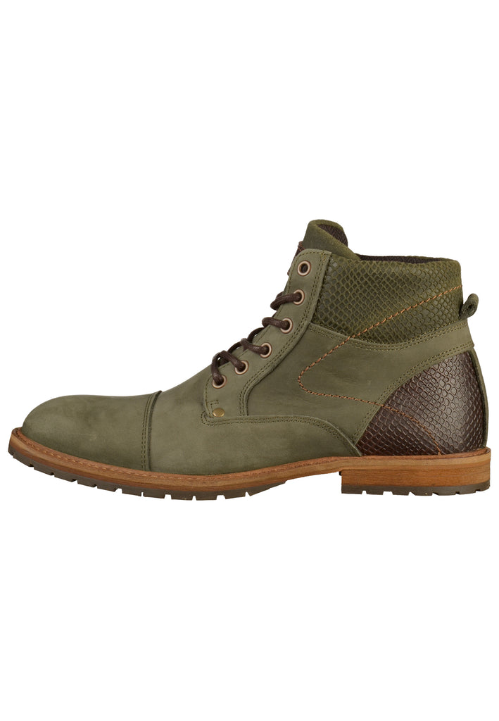 Bullboxer Stiefelette Leder Grün - surf4shoes