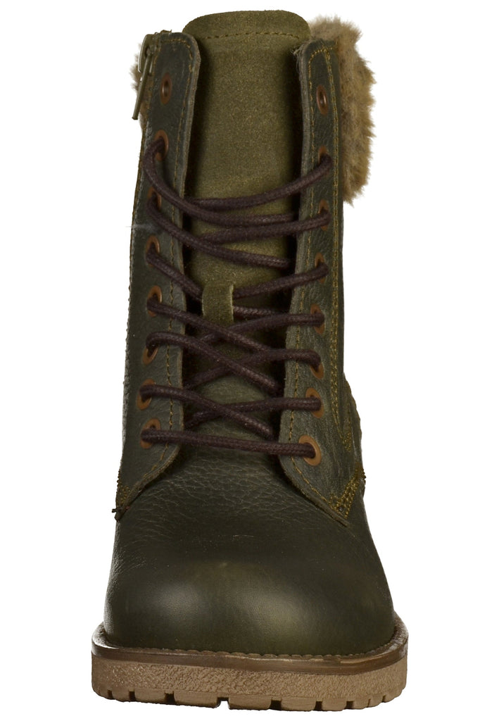 Bullboxer Stiefelette Leder Oliv - surf4shoes