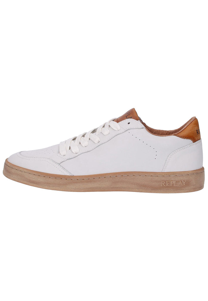 Replay Sneaker Leder Weiß - surf4shoes