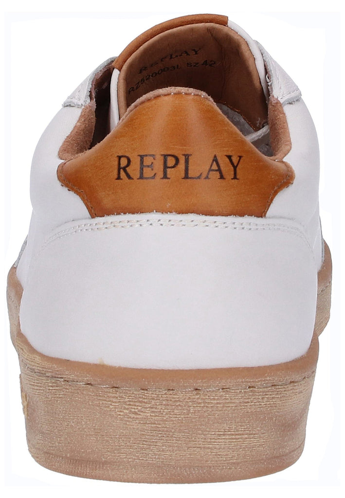 Replay Sneaker Leder Weiß - surf4shoes