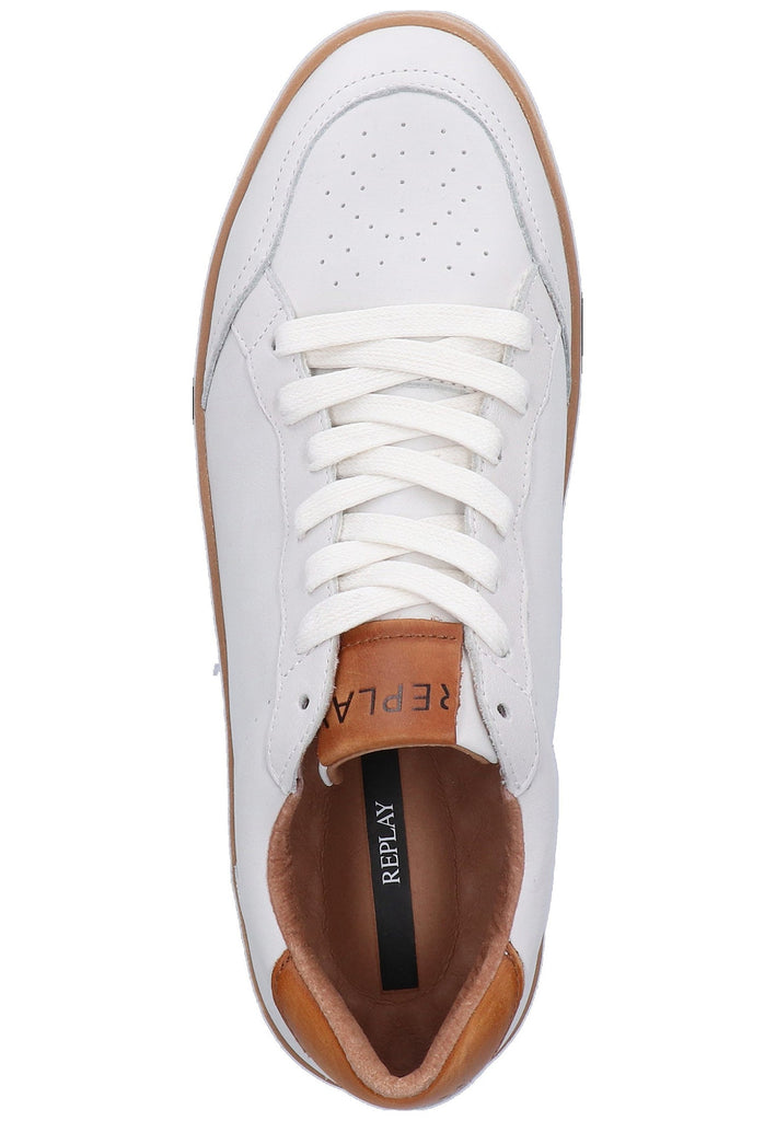 Replay Sneaker Leder Weiß - surf4shoes