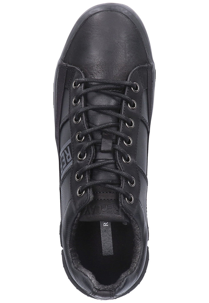 Replay Sneaker Leder/Textil Schwarz - surf4shoes