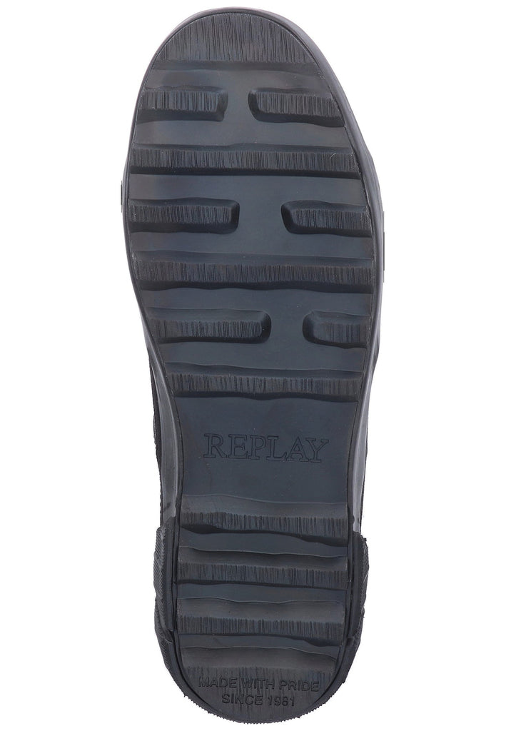 Replay Sneaker Leder/Textil Schwarz - surf4shoes