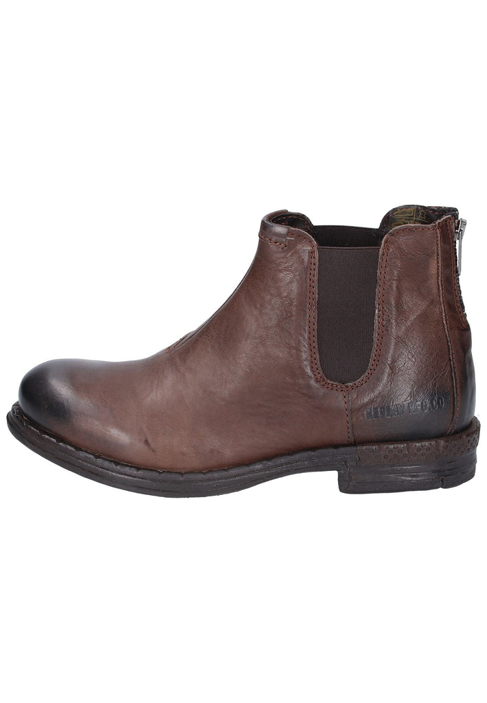 Replay Stiefelette Leder Dunkelbraun - surf4shoes