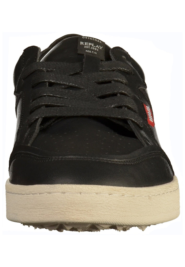 Replay Sneaker Leder Schwarz - surf4shoes