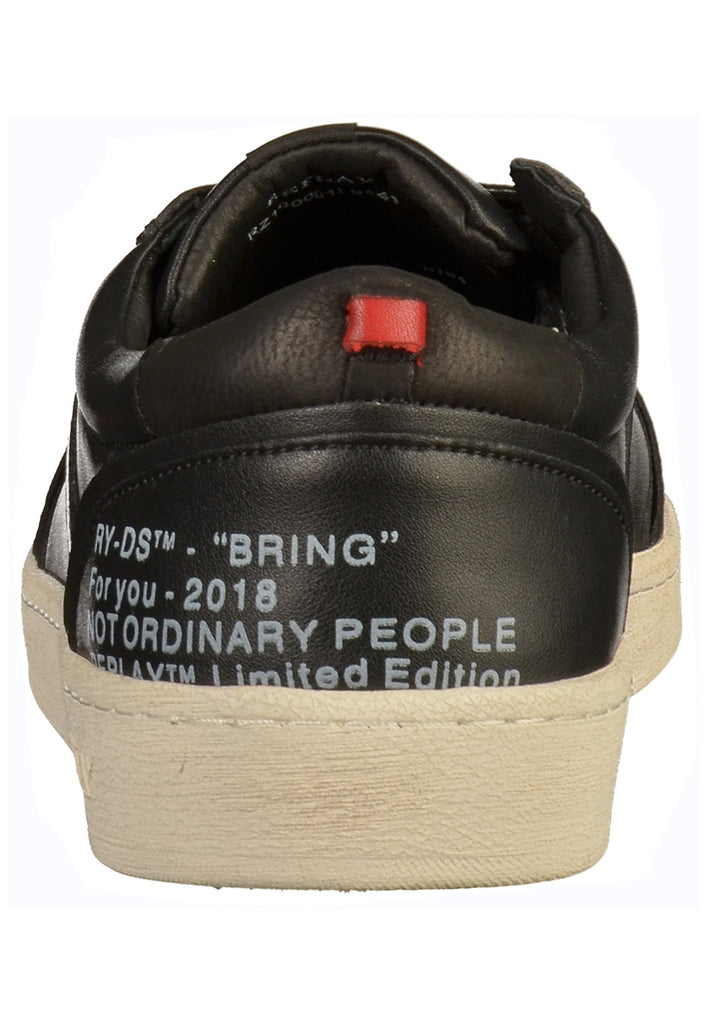 Replay Sneaker Leder Schwarz - surf4shoes