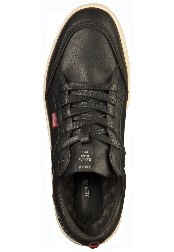 Replay Sneaker Leder Schwarz - surf4shoes