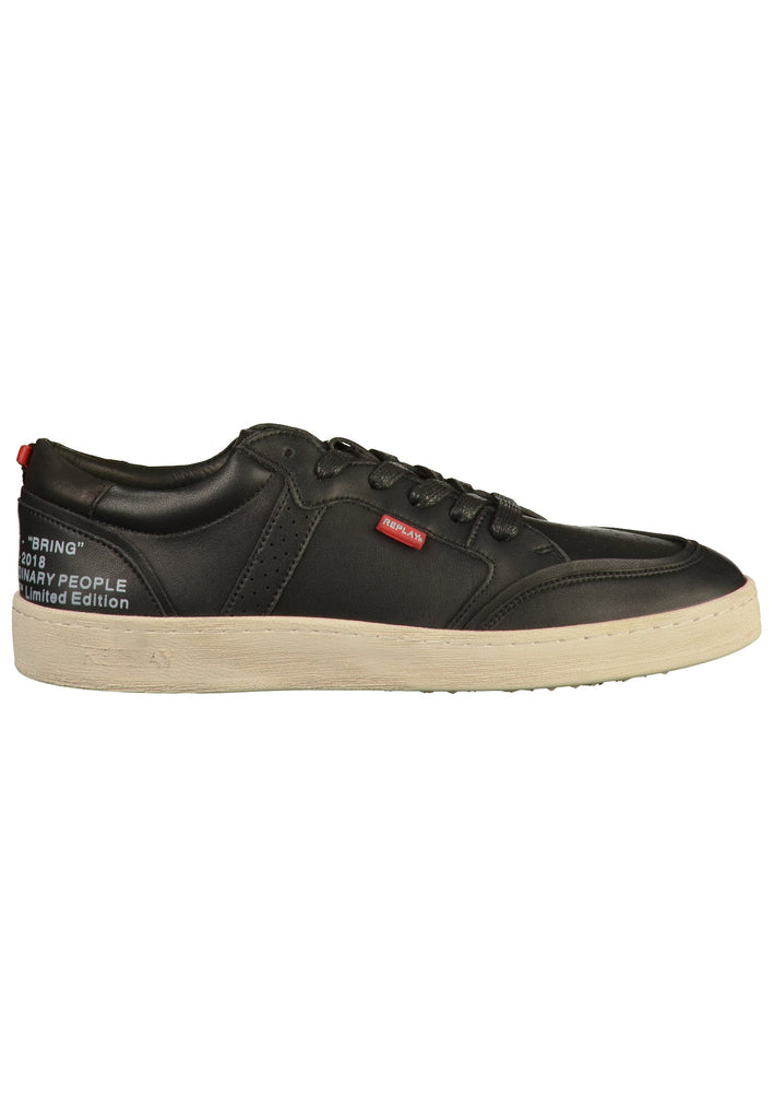 Replay Sneaker Leder Schwarz - surf4shoes