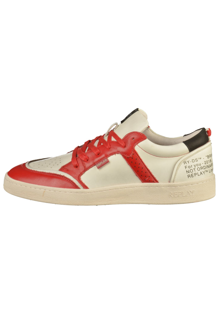 Replay Sneaker Leder Weiß - surf4shoes