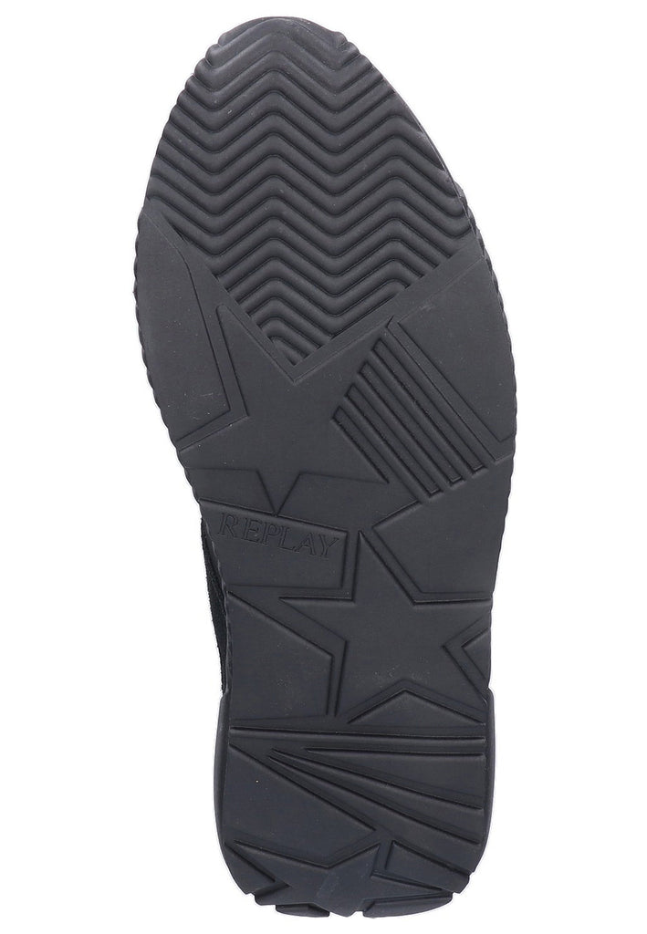 Replay Sneaker Leder/Textil Schwarz - surf4shoes