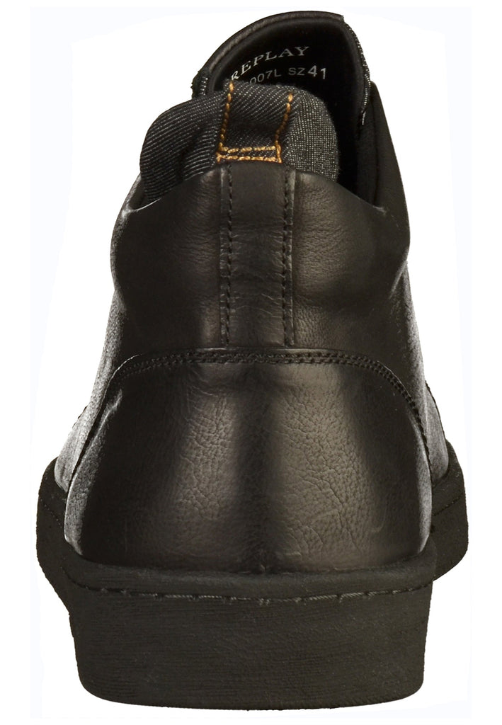 Replay Sneaker Leder Schwarz - surf4shoes