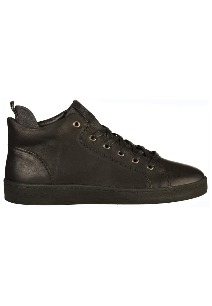 Replay Sneaker Leder Schwarz - surf4shoes