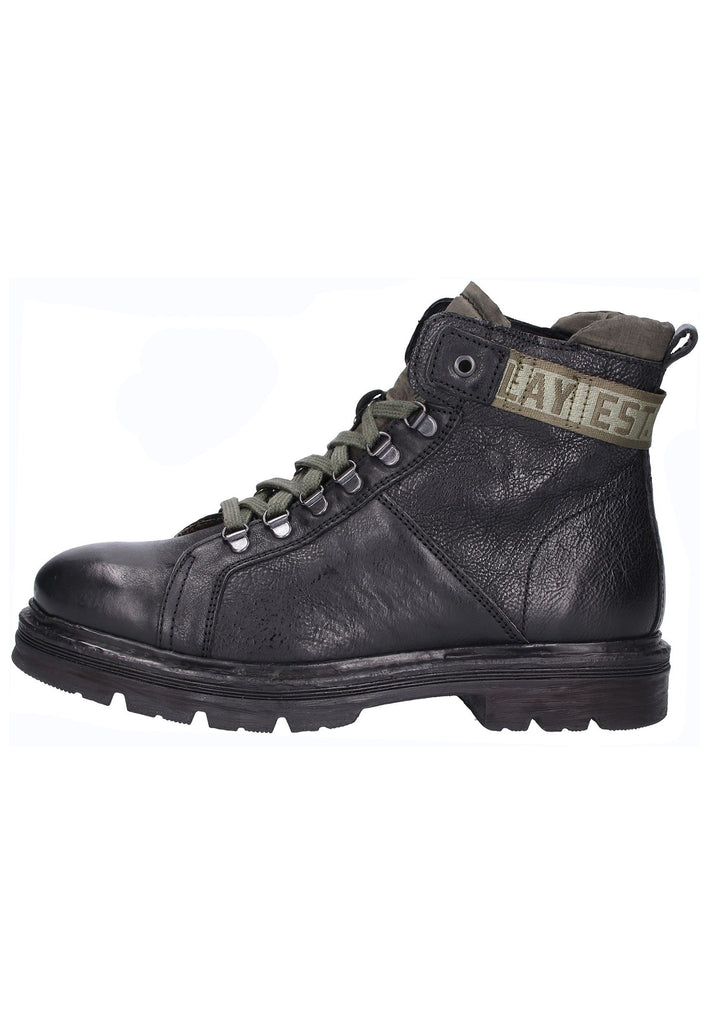 Replay Stiefelette Leder/Textil Schwarz - surf4shoes