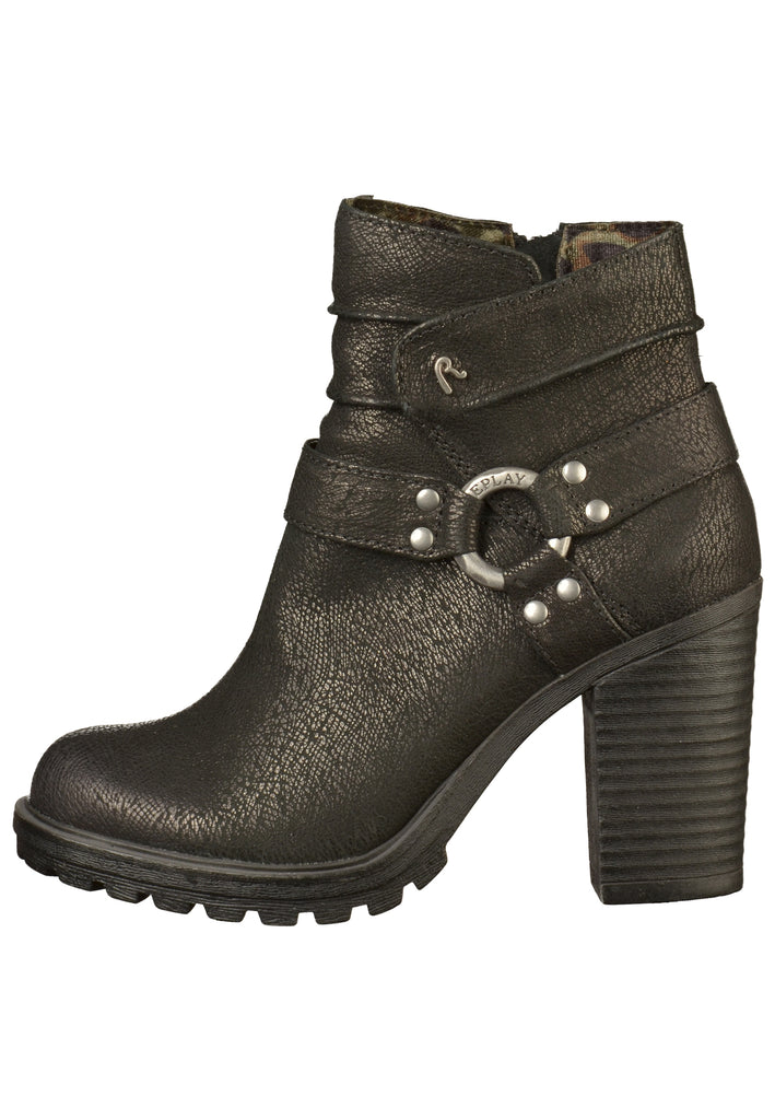 Replay Stiefelette Leder Schwarz - surf4shoes