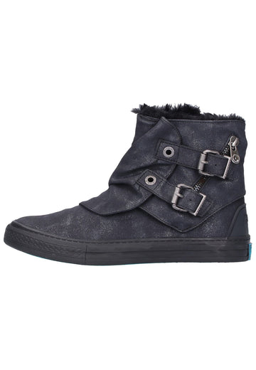Blowfish Stiefelette Lederimitat Schwarz - surf4shoes