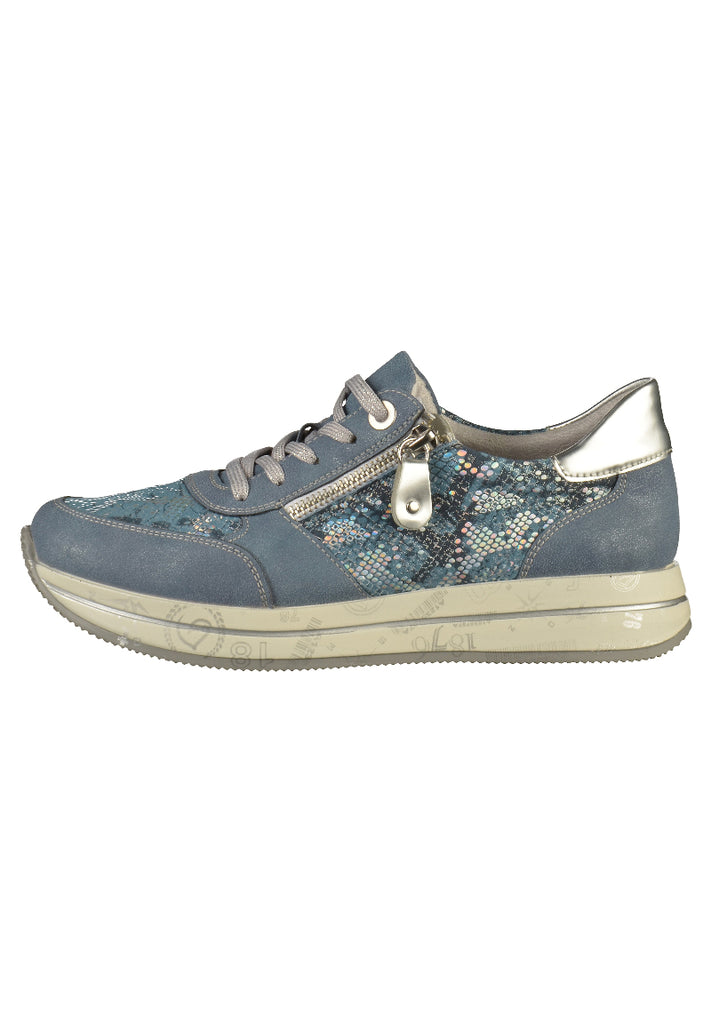 Remonte Sneaker Leder Blau - surf4shoes