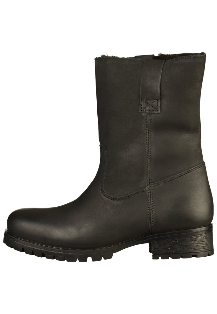 Buffalo Stiefelette Leder Schwarz - surf4shoes