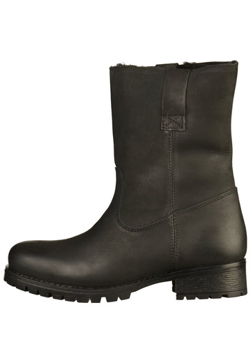 Buffalo Stiefelette Leder Schwarz - surf4shoes
