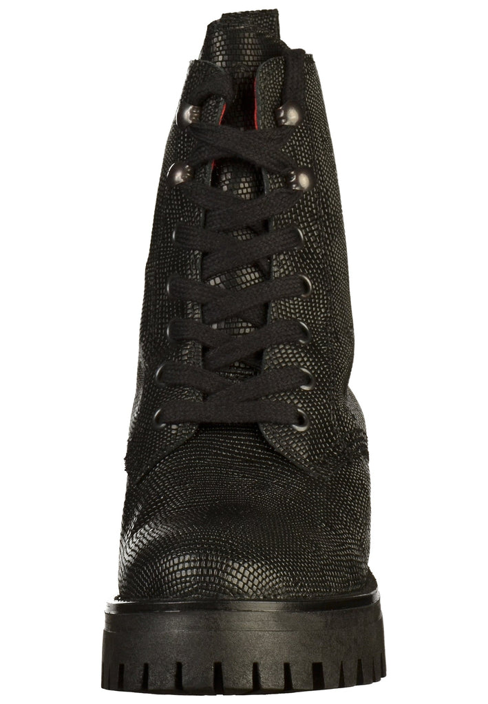 Buffalo Stiefelette Leder Schwarz - surf4shoes