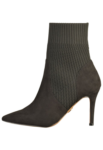 Buffalo Stiefelette Veloursleder/Textil Schwarz - surf4shoes