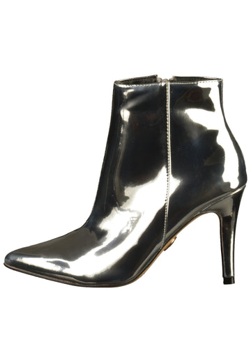 Buffalo Stiefelette Lederimitat Silber - surf4shoes