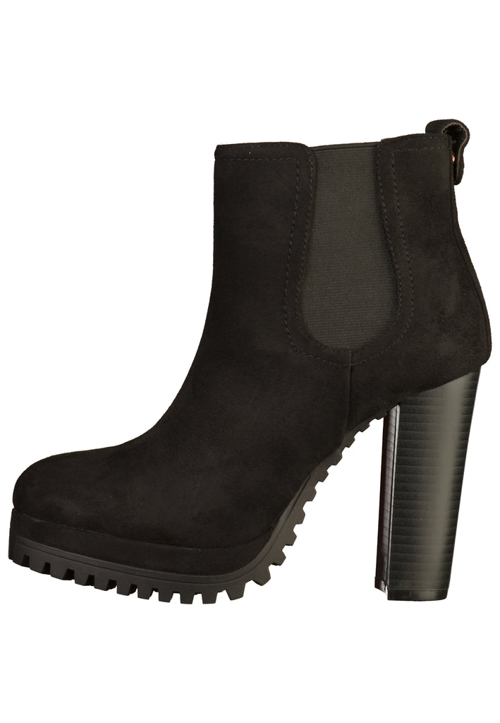 Buffalo Stiefelette Lederimitat Schwarz - surf4shoes