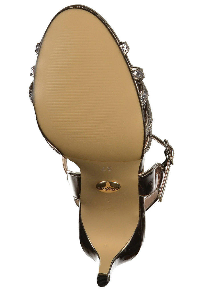 Buffalo Pumps Lederimitat Silber - surf4shoes