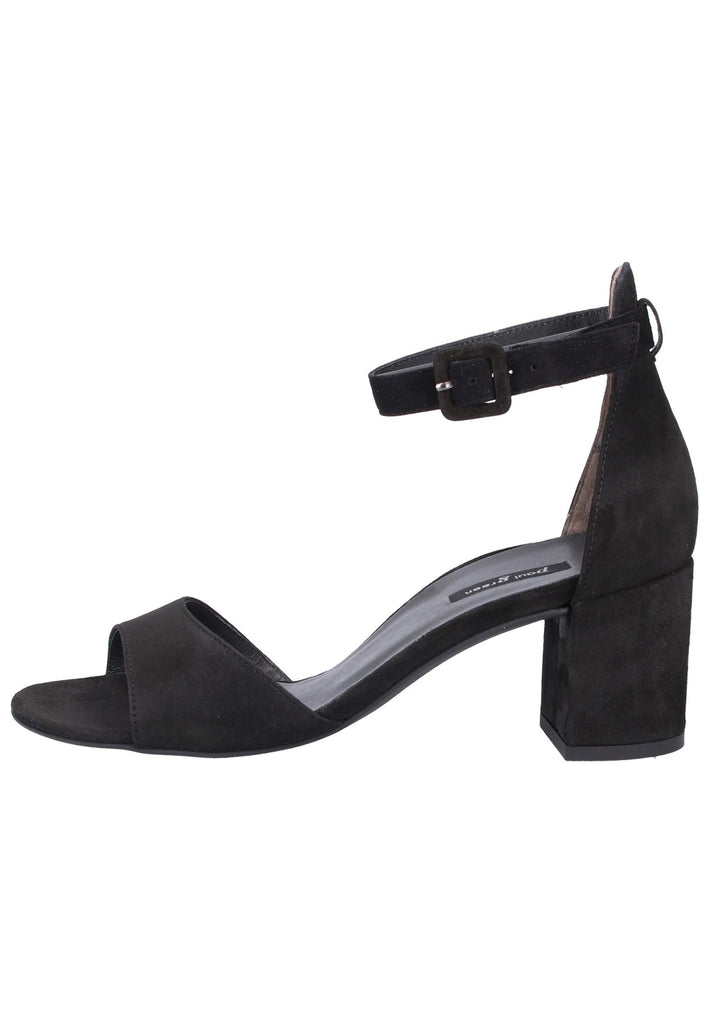 Paul Green Sandalen Leder Schwarz - surf4shoes