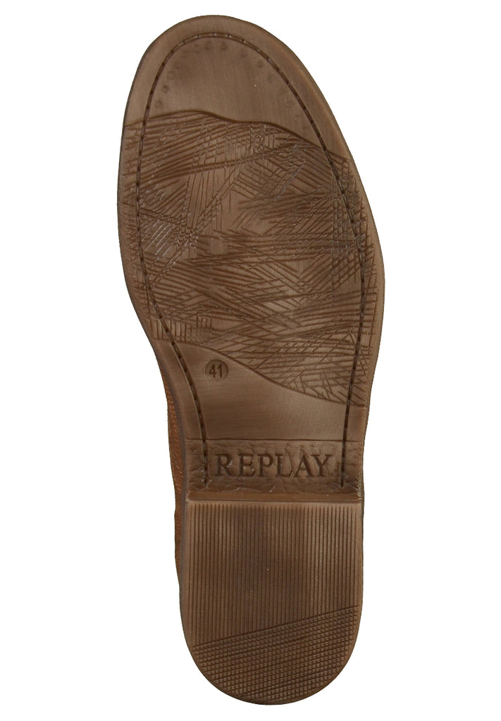 Replay Halbschuhe Leder Tan - surf4shoes