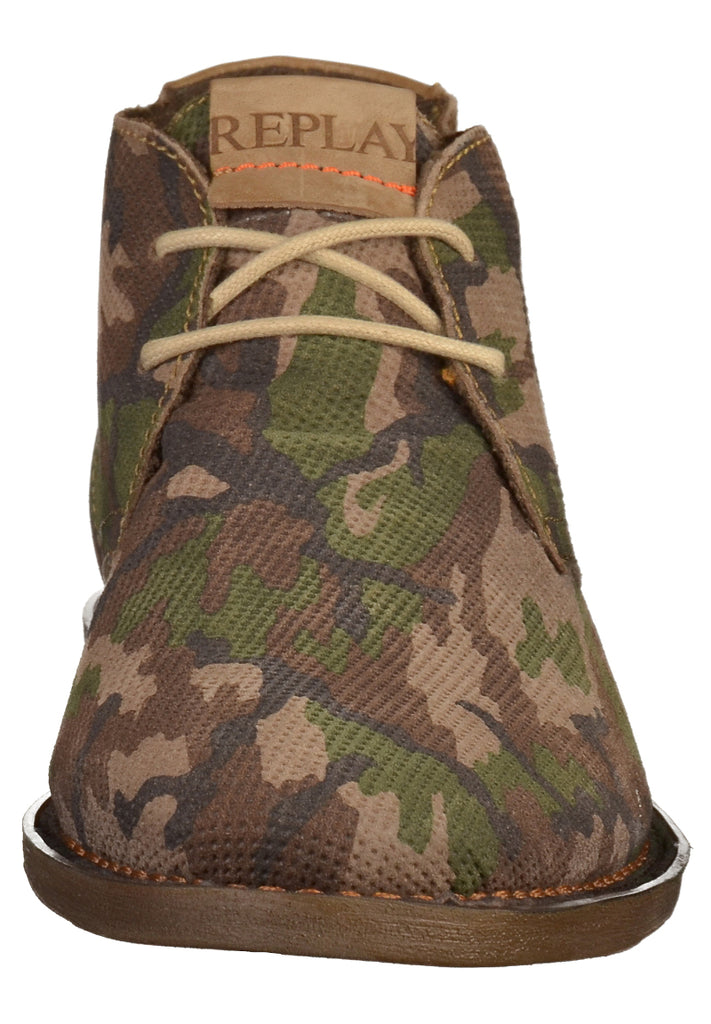 Replay Halbschuhe Leder Camouflage - surf4shoes