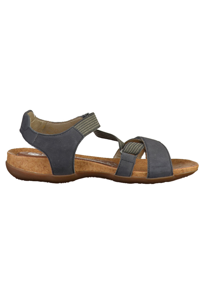 Remonte Sandalen Leder Blau - surf4shoes