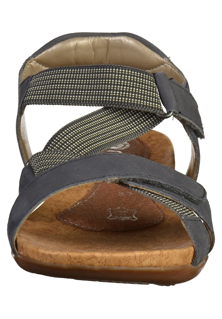 Remonte Sandalen Leder Blau - surf4shoes