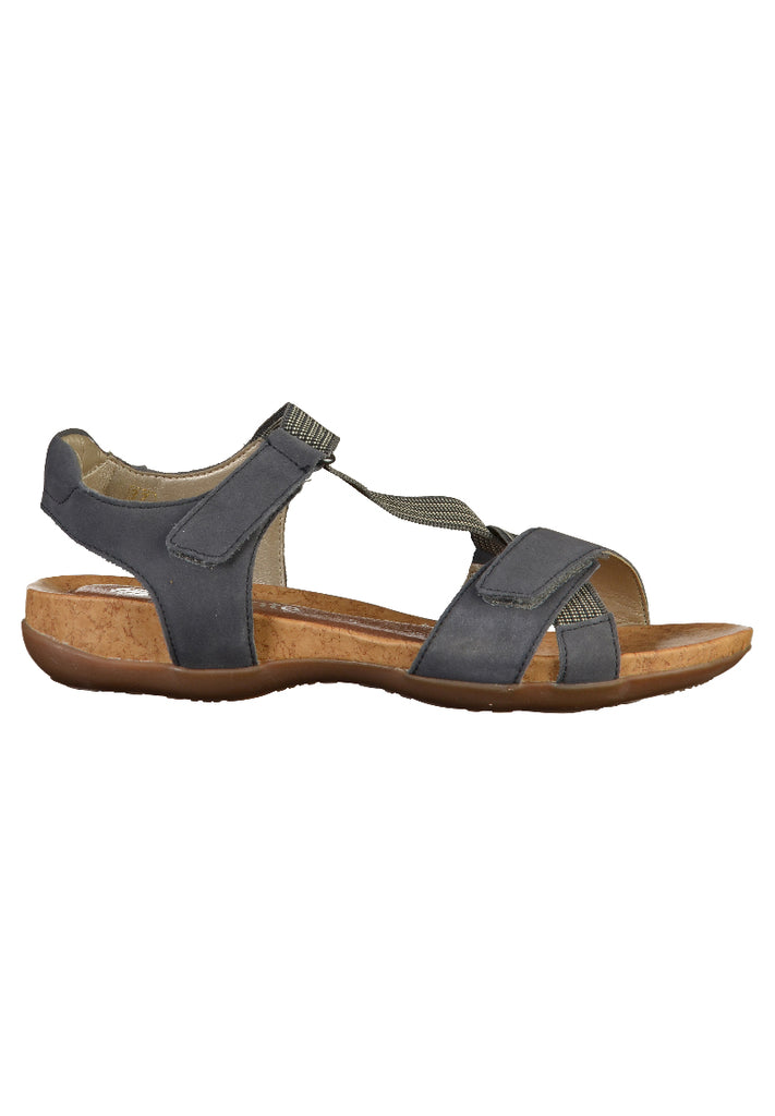Remonte Sandalen Leder Blau - surf4shoes