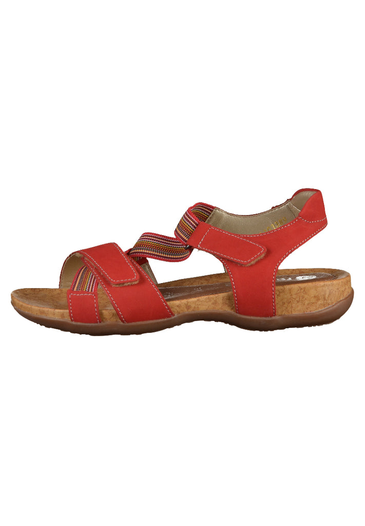 Remonte Sandalen Leder Rot - surf4shoes