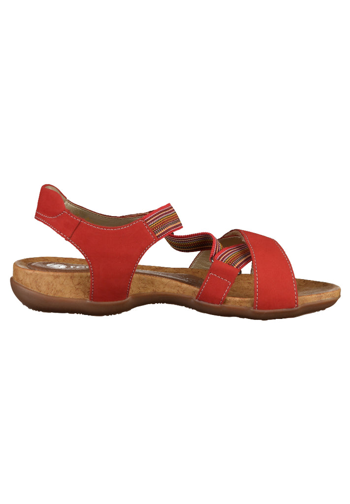 Remonte Sandalen Leder Rot - surf4shoes
