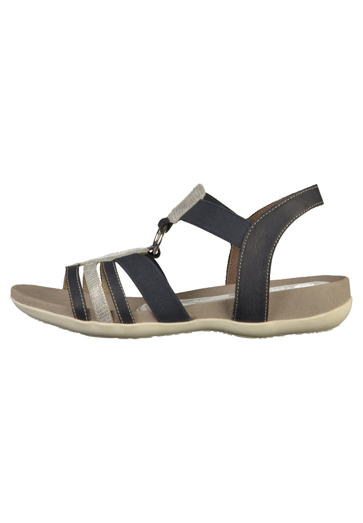 Remonte Sandalen Leder Blau - surf4shoes