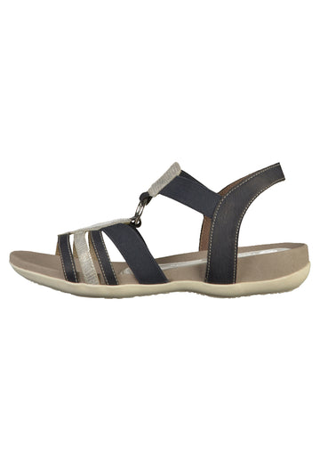 Remonte Sandalen Leder Blau - surf4shoes