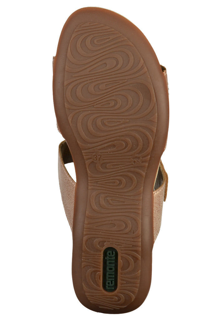 Remonte Pantoletten Leder Rosa - surf4shoes