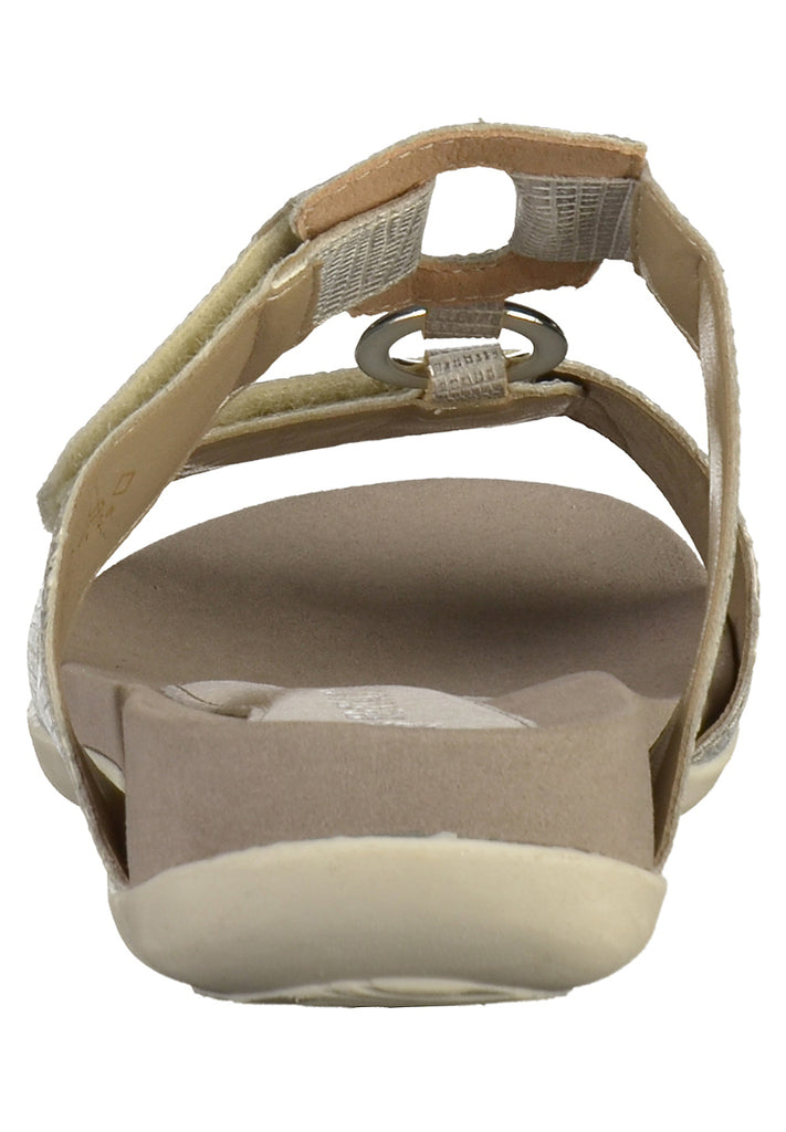 Remonte Pantoletten Leder Silber - surf4shoes