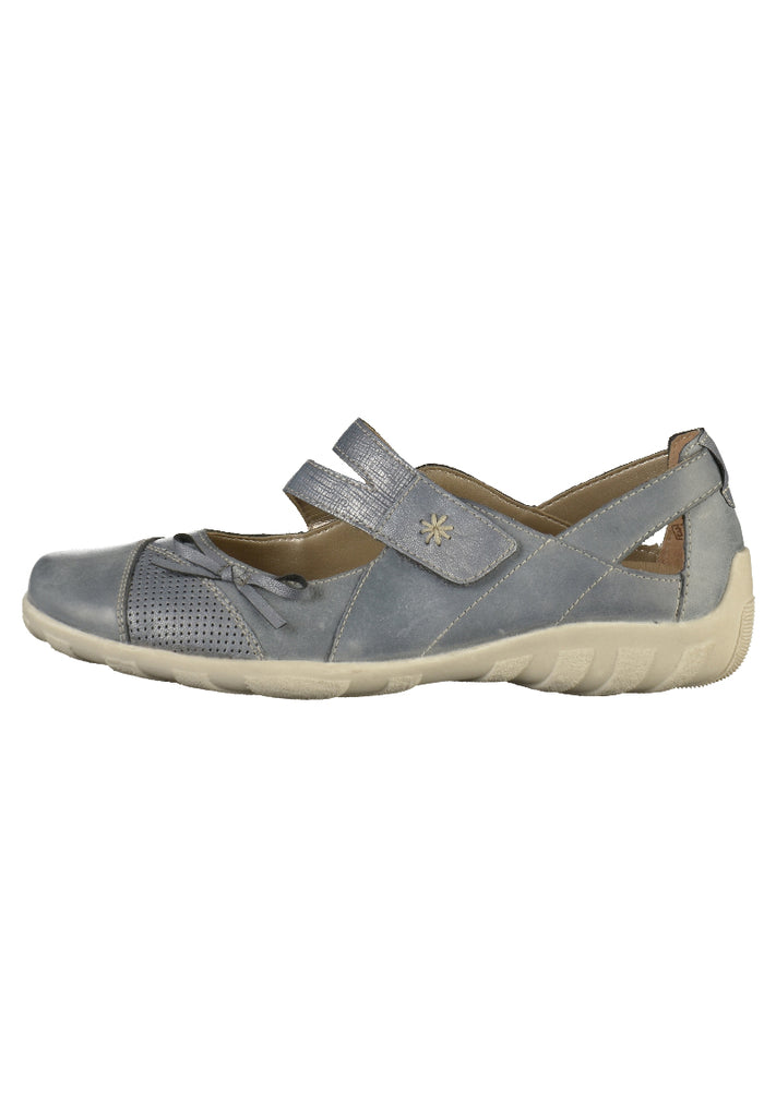 Remonte Ballerinas Glattleder Blau - surf4shoes