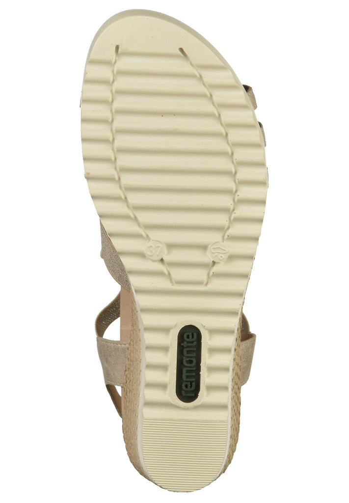 Remonte Sandalen Lederimitat Beige - surf4shoes
