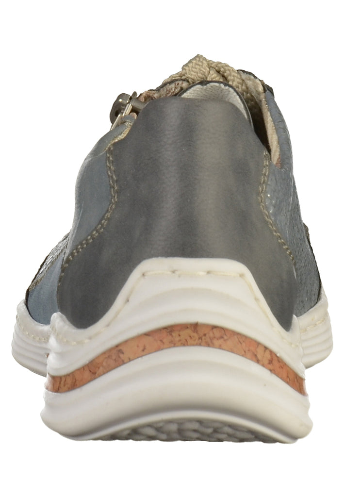 Rieker Sneaker Lederimitat Blau - surf4shoes
