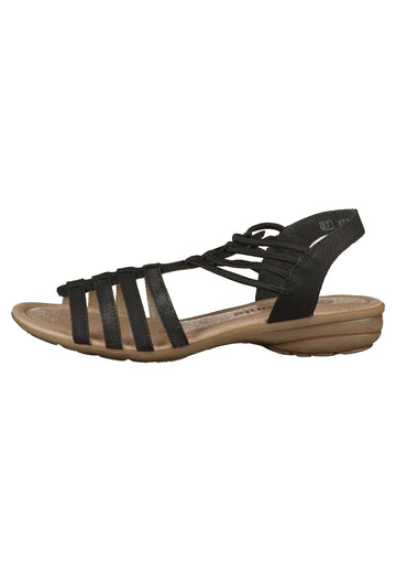 Remonte Sandalen Leder Schwarz - surf4shoes