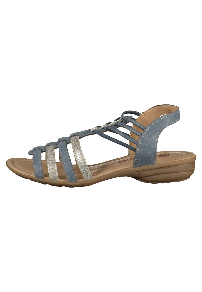 Remonte Sandalen Leder Blau - surf4shoes