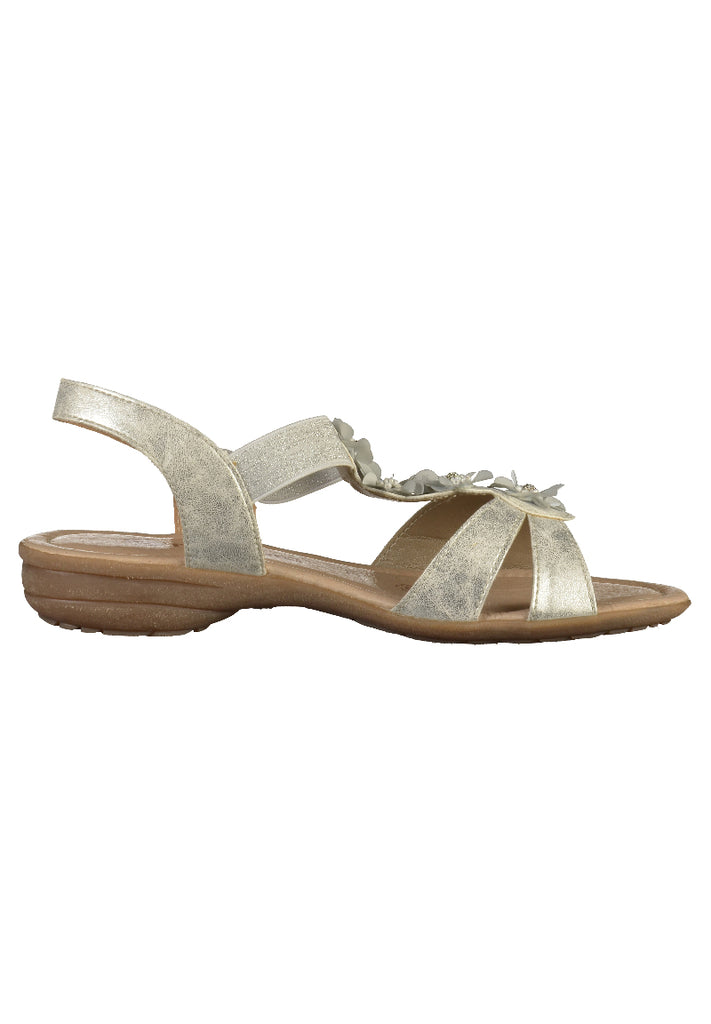 Remonte Sandalen Leder/Textil Silber - surf4shoes