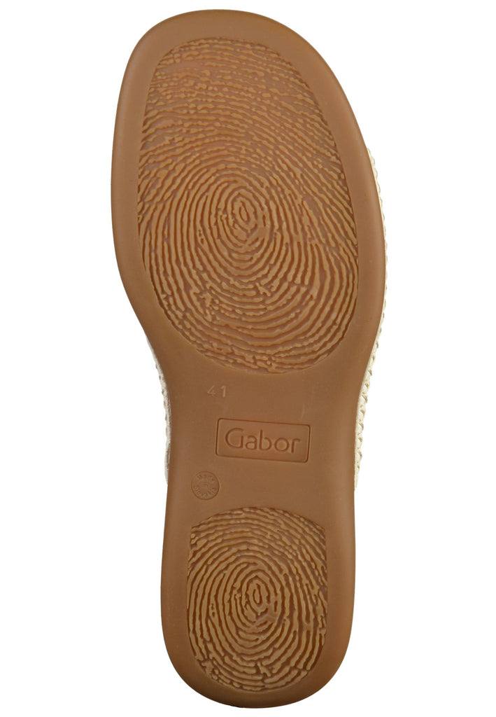 Gabor Pantoletten Nappaleder Weiß - surf4shoes