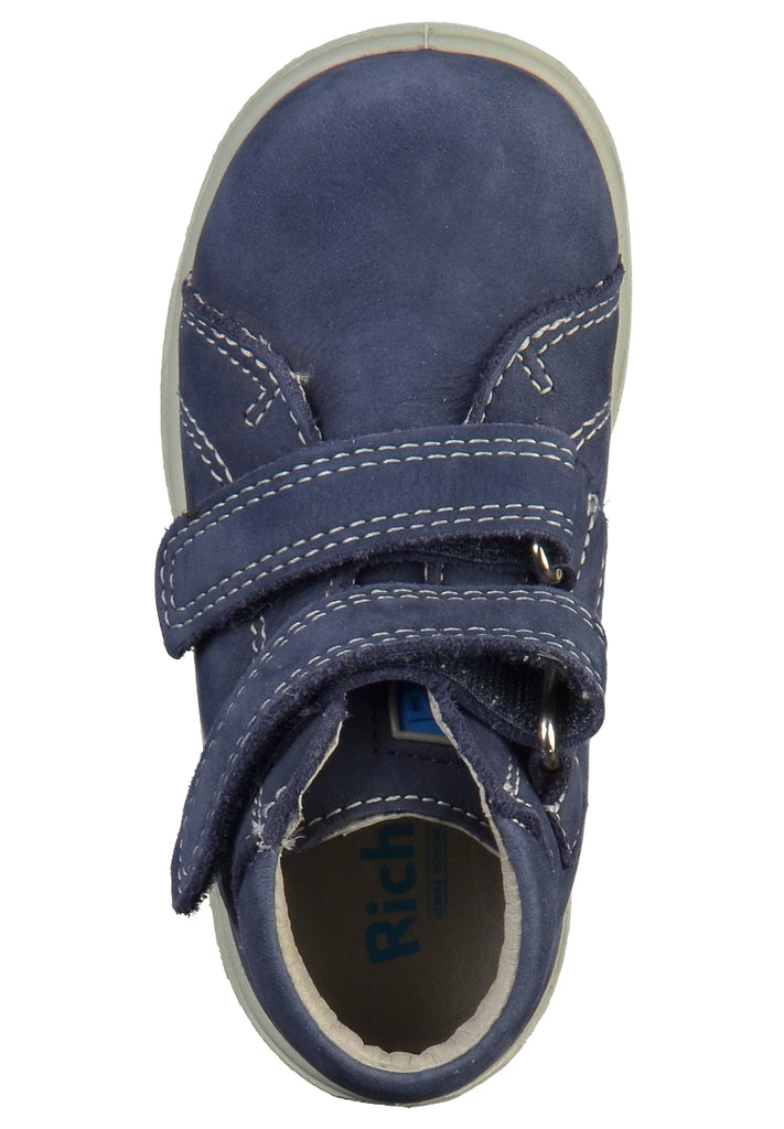 Richter Halbschuhe Nubukleder Blau - surf4shoes