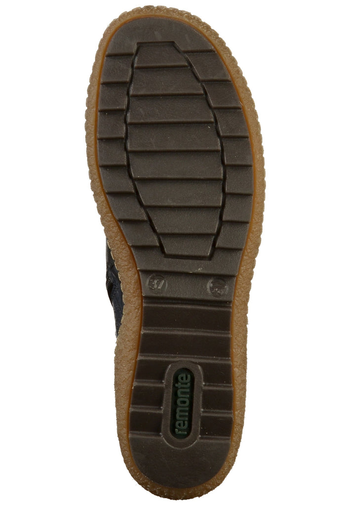 Remonte Halbschuhe Lederimitat Blau - surf4shoes