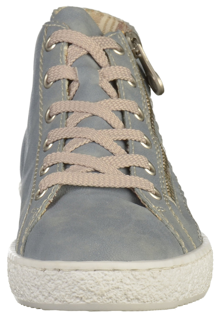 Rieker Sneaker Lederimitat Hellblau - surf4shoes