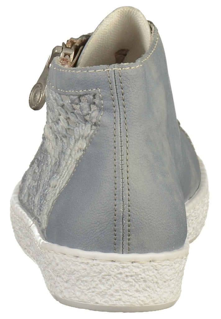 Rieker Sneaker Lederimitat Hellblau - surf4shoes